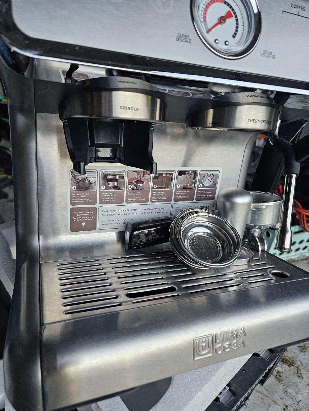Silver Presto Bollente Semi-Automatic Espresso Machine - Picture 5 of 5